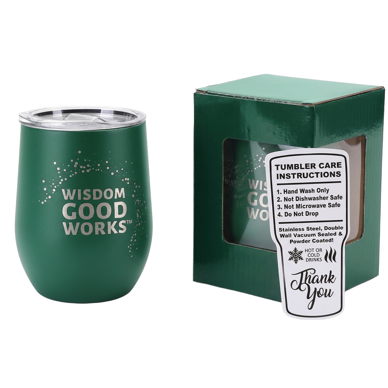 WISDOM Good Works Wine Tumbler