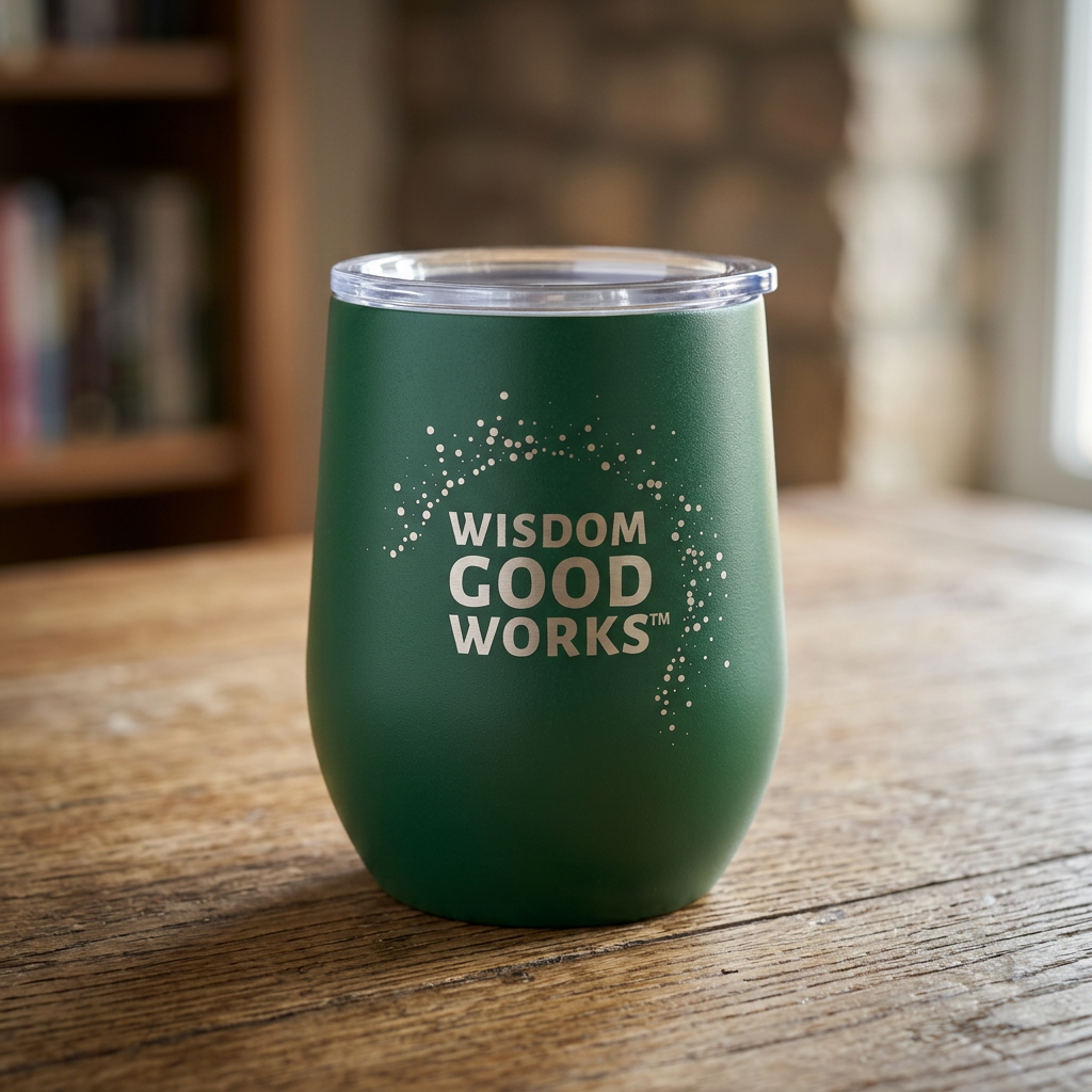 WISDOM Good Works Wine Tumbler